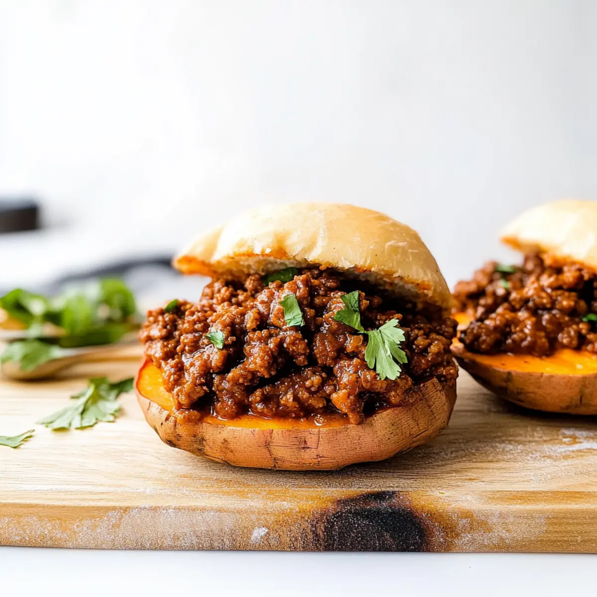 Quick and Healthy Sloppy Joes with Sweet Potatoes Delight