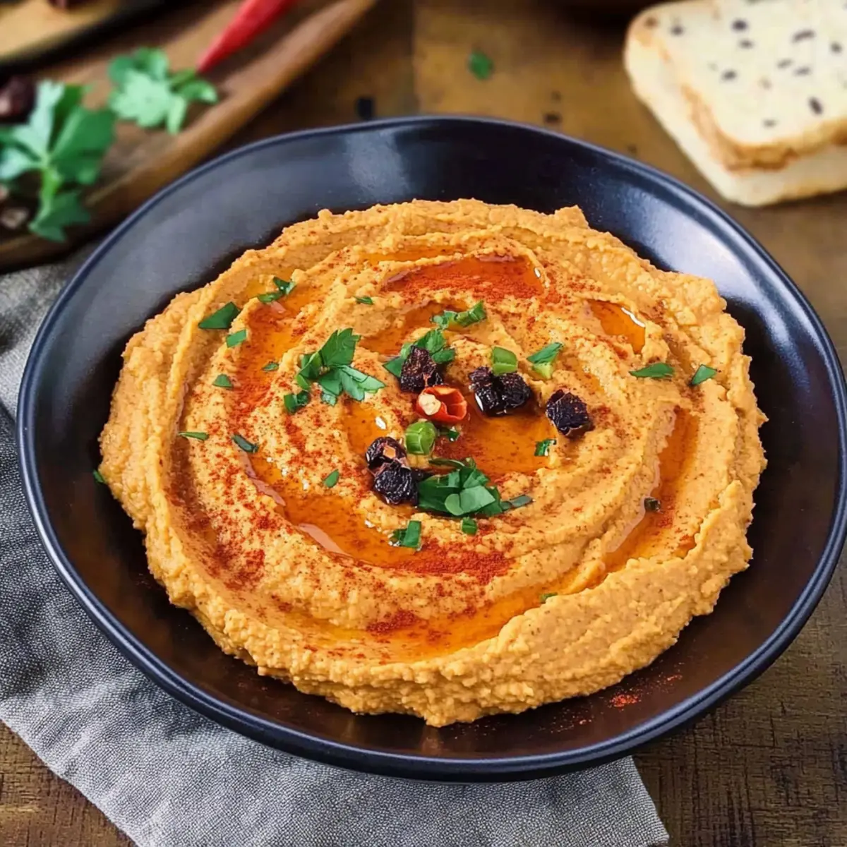 Creamy Roasted Red Pepper Hummus for Joyful Snacking