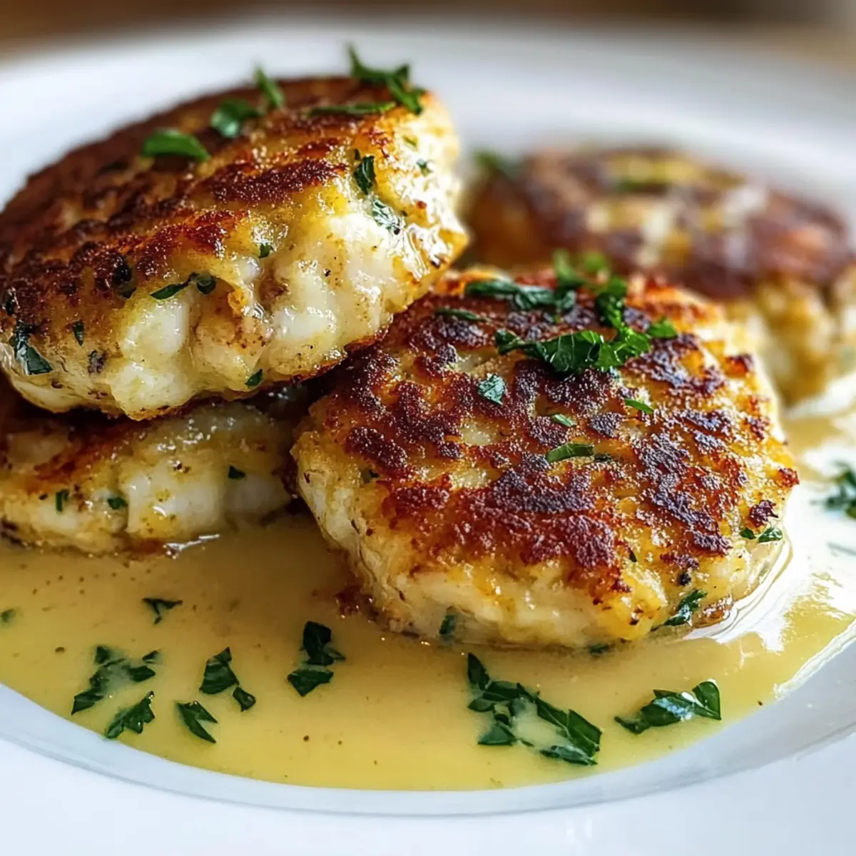 Ruth’s Chris Crab Cakes with Delightful Lemon Butter Sauce
