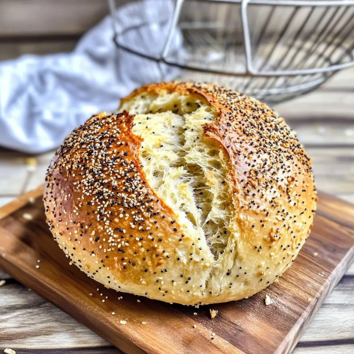 Everything Bagel No-Knead Bread: Simple Crunchy Delight
