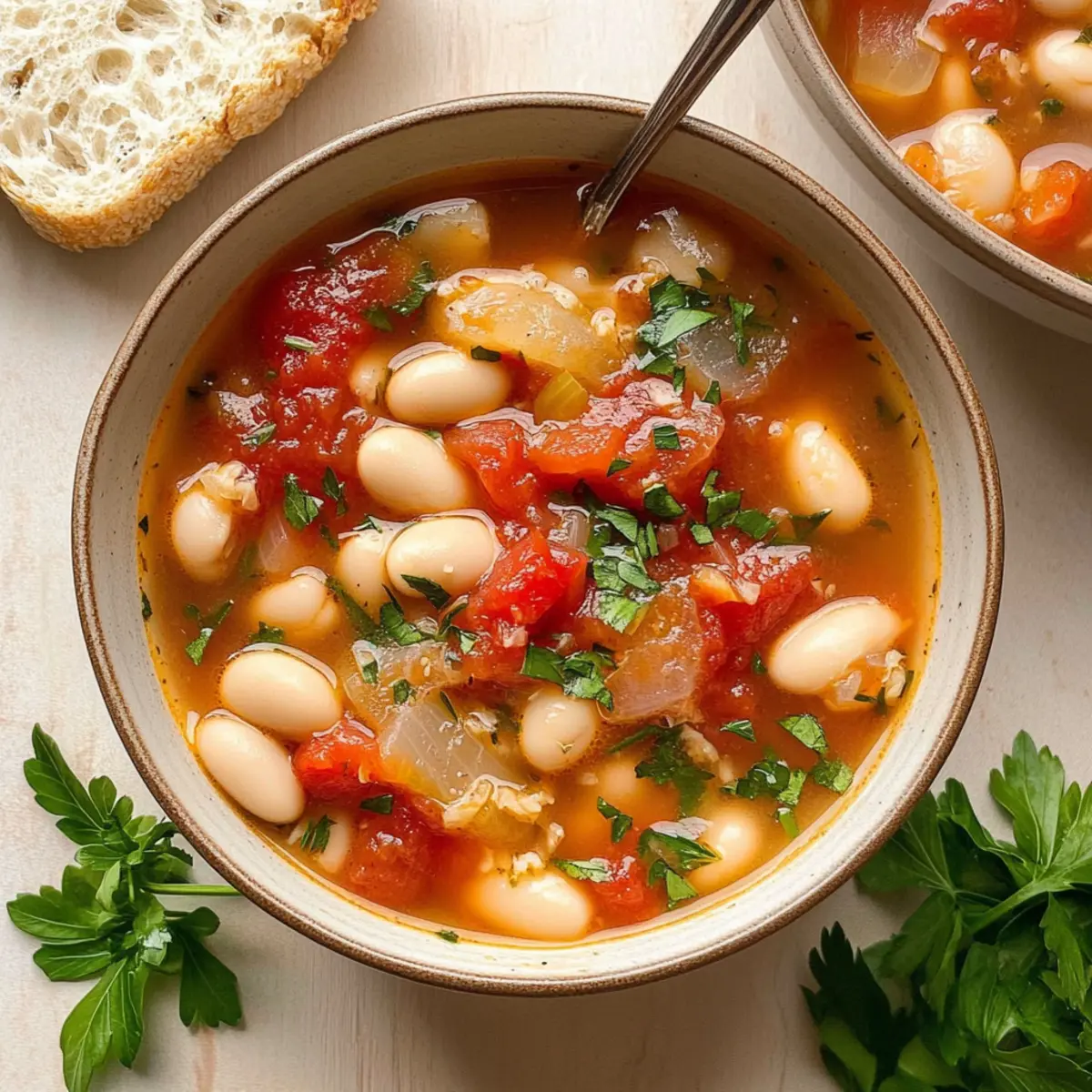 Comforting White Bean and Tomato Soup for Cozy Evenings