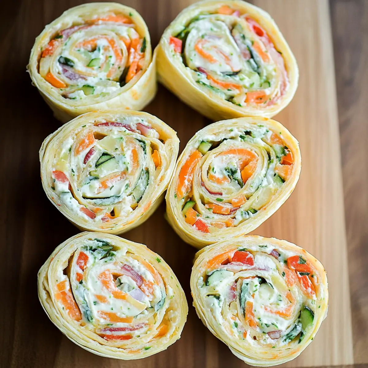 Delicious Vegetable Cream Cheese Tortilla Roll Ups to Enjoy