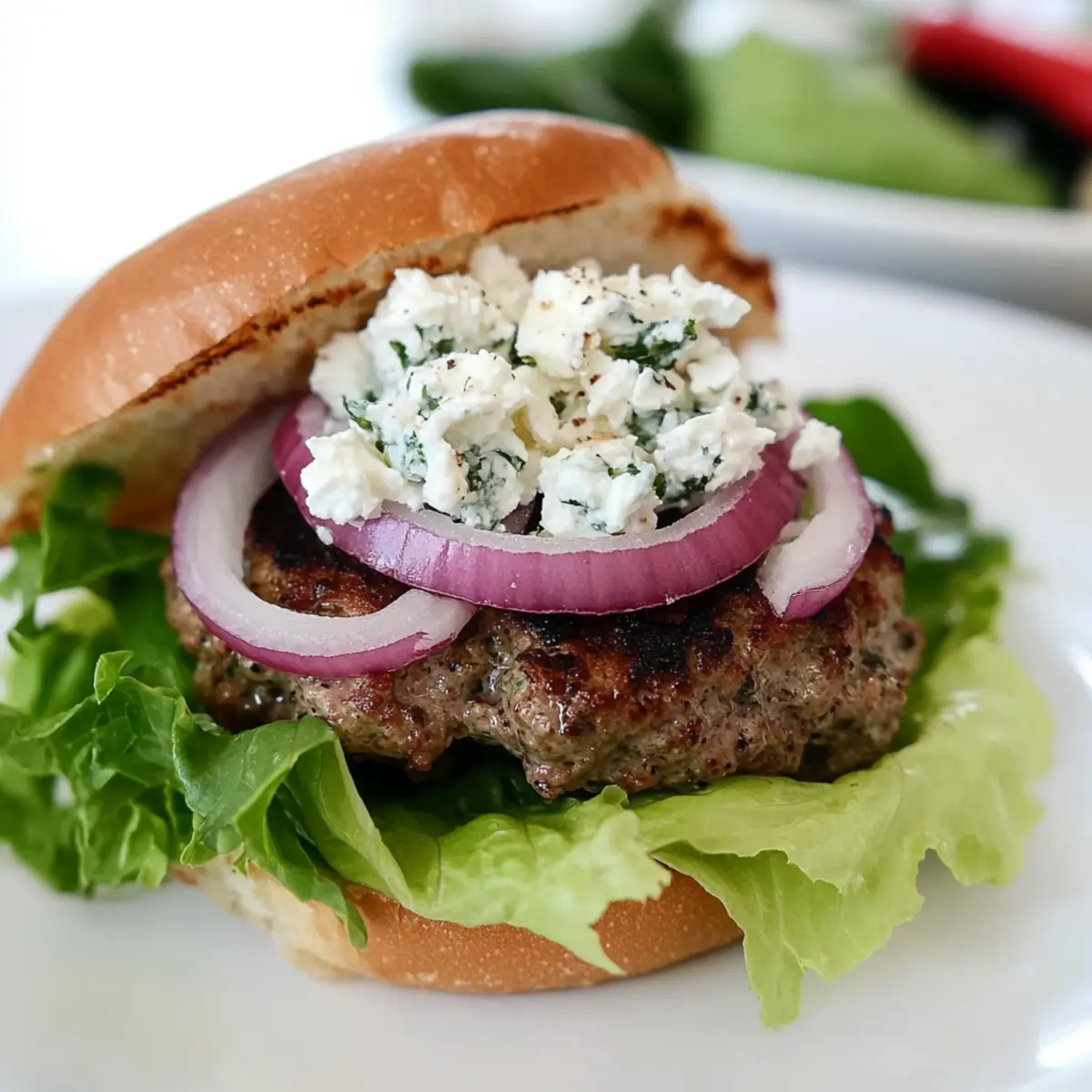 Savory Greek Burger (Gyro Burger) Packed with Flavor