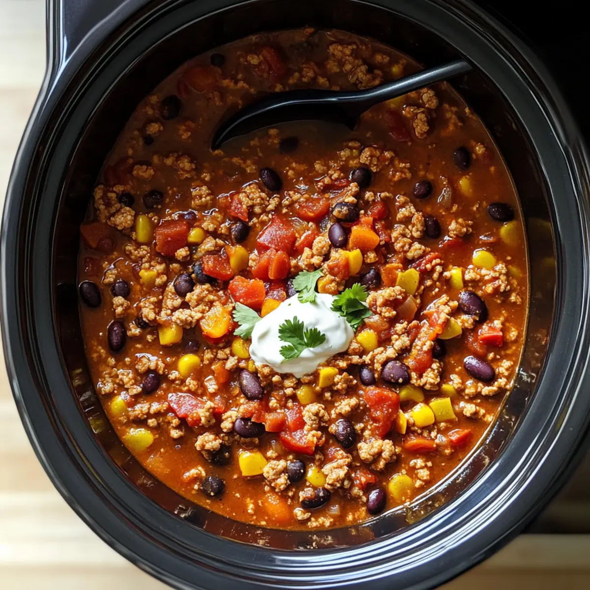 Comforting Crockpot Turkey Chili for Cozy Nights