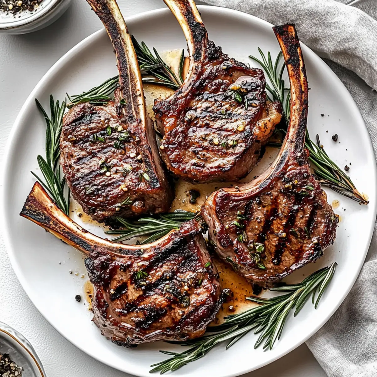 Savor Garlic Rosemary Grilled Lamb Chops for Summer Bliss