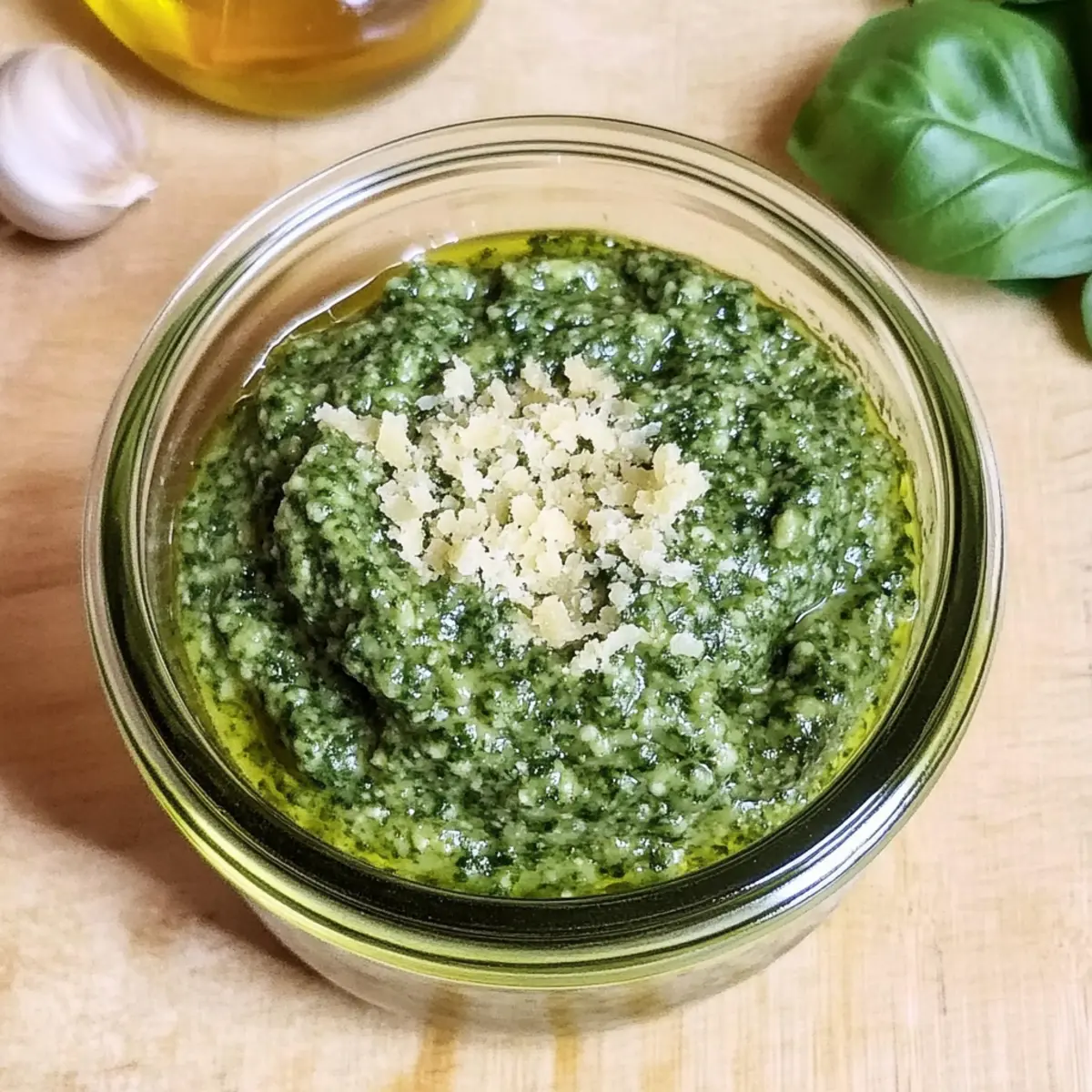 Fresh and Flavorful Homemade Pesto in Just 5 Minutes