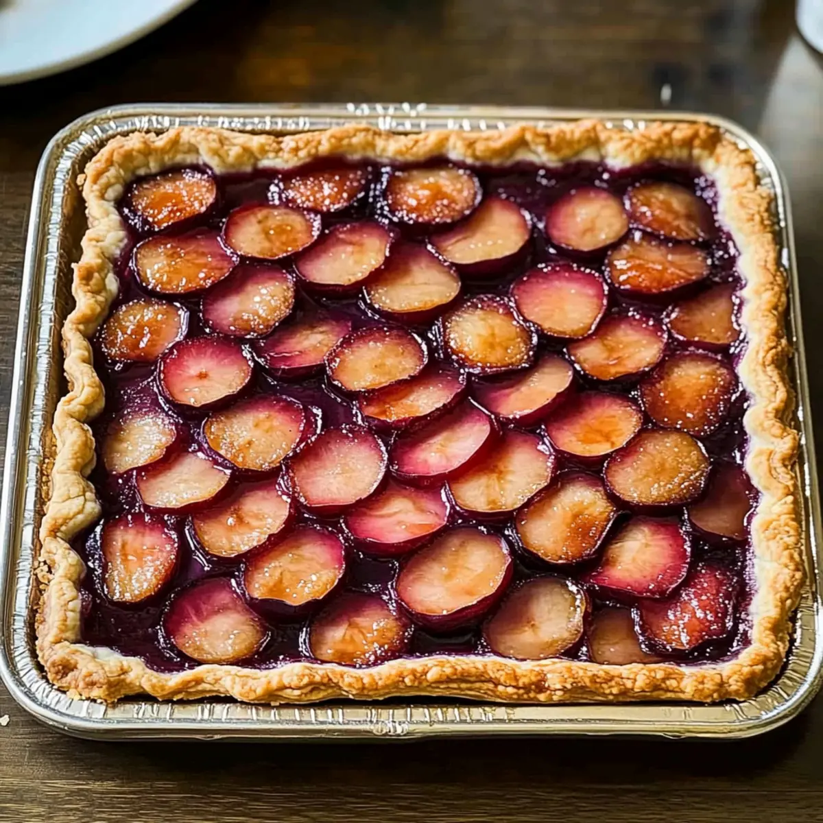 Perfectly Rustic Plum Slab Pie for Sweet Summer Gatherings