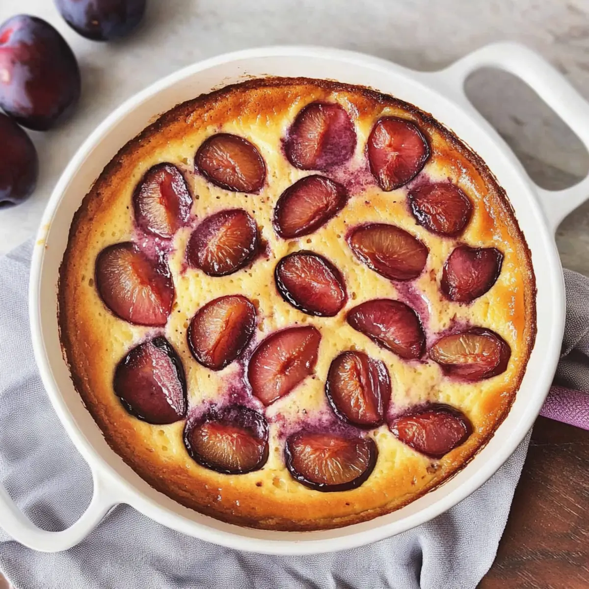 Dreamy Plum Clafoutis: Easy French Dessert in 40 Minutes