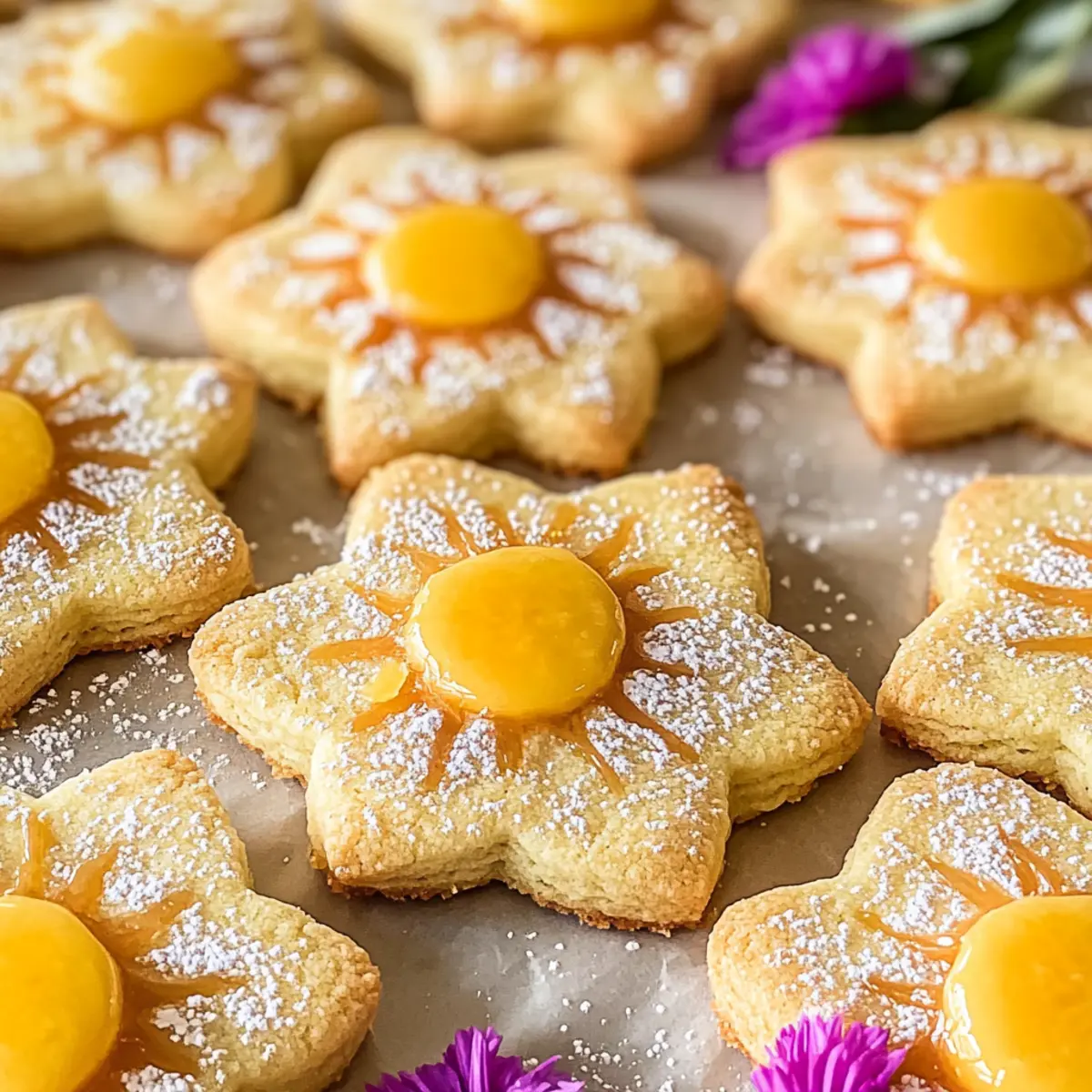 Delicious Summer Solstice Cookies with Tangy Lemon Curd