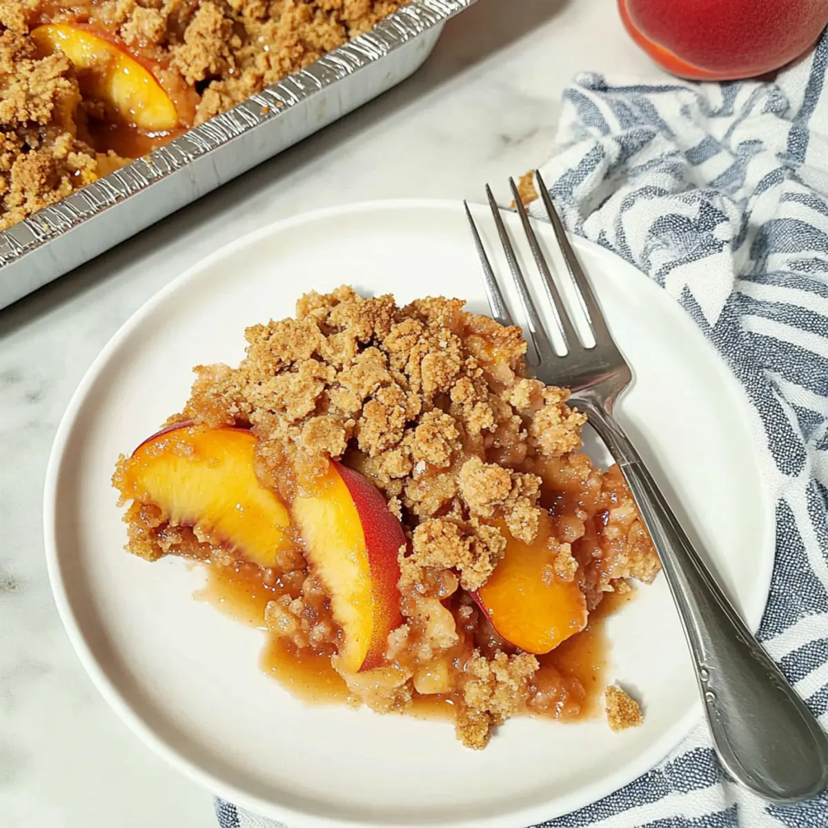 Heavenly Vegan Peach Crisp That Will Steal Your Summer Heart