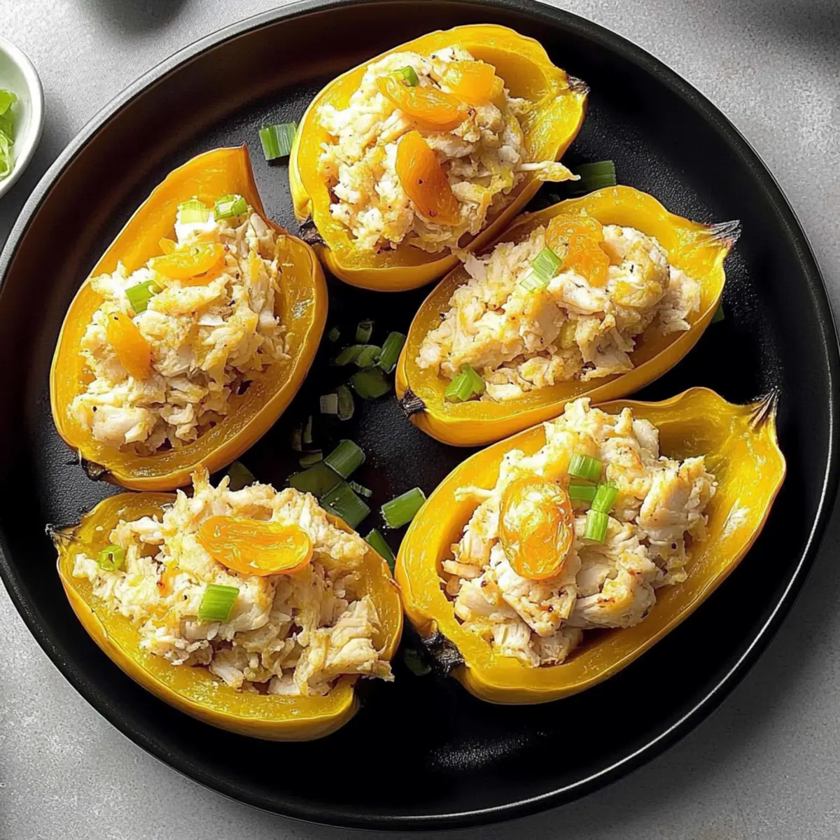 Apricot Crab Stuffed Acorn Squash for a Gourmet Home Feast