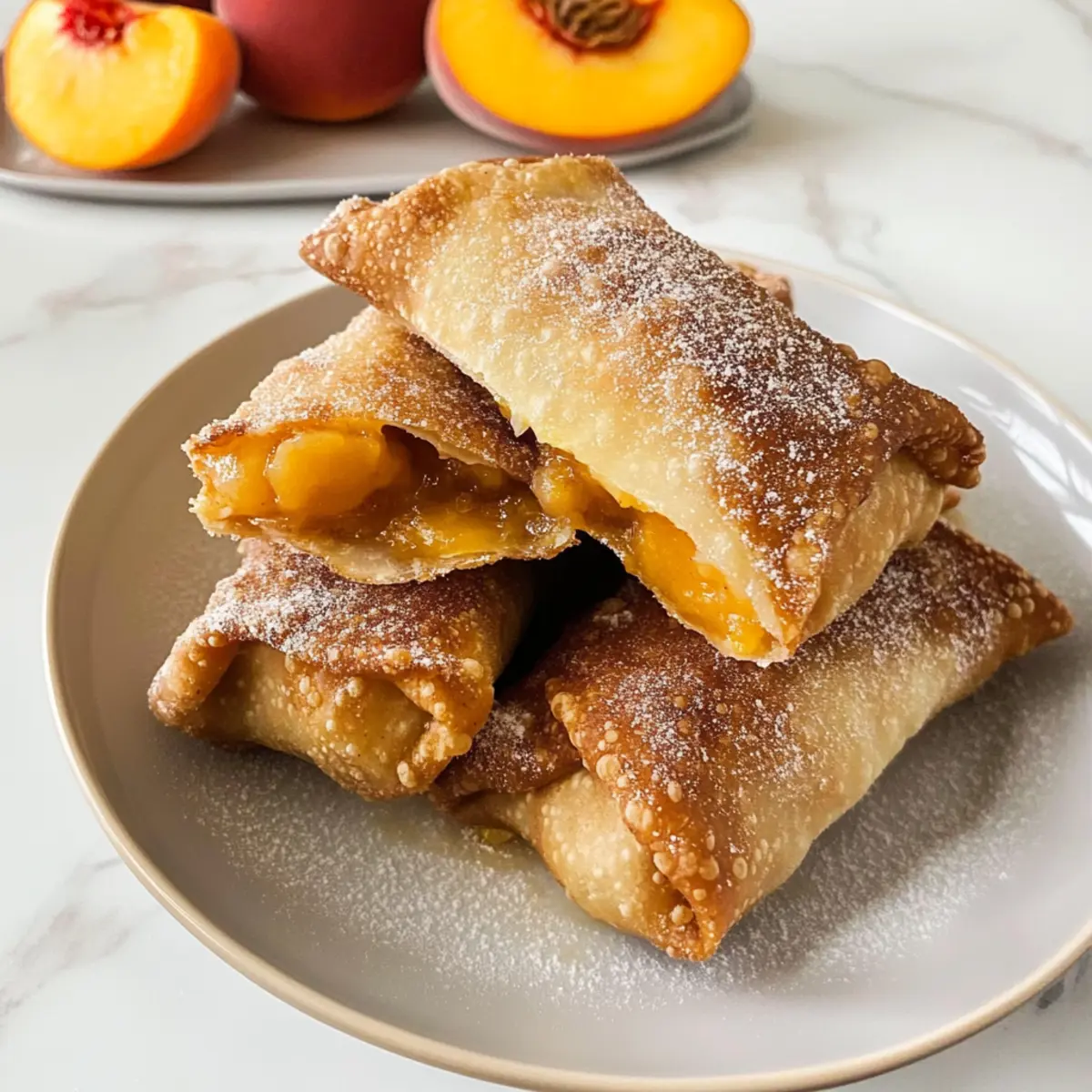 Peach Cobbler Egg Rolls That Will Brighten Your Day