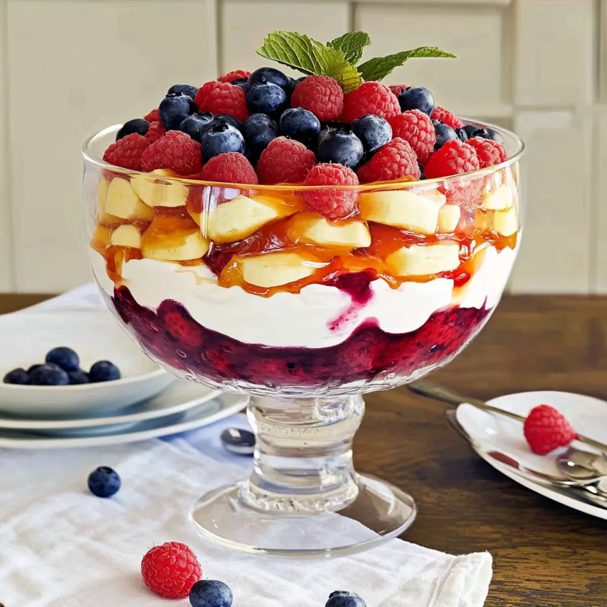 Delicious Vanilla Yogurt and Berry Trifle for Guilt-Free Indulgence