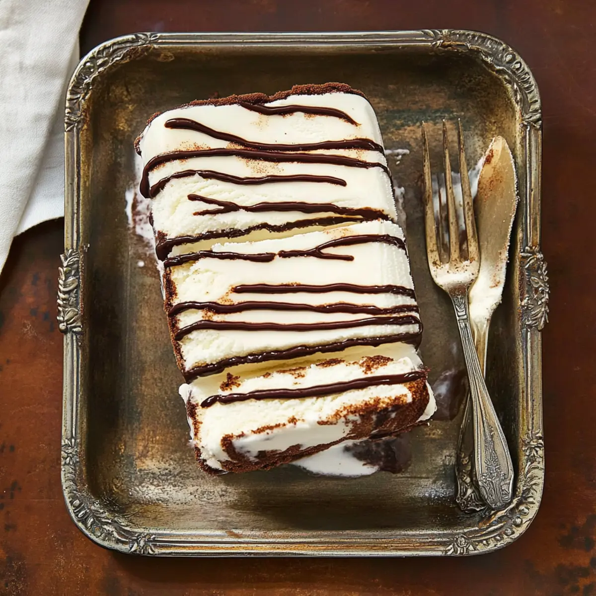 Irresistibly Creamy Zebra Semifreddo: A Simple Delight