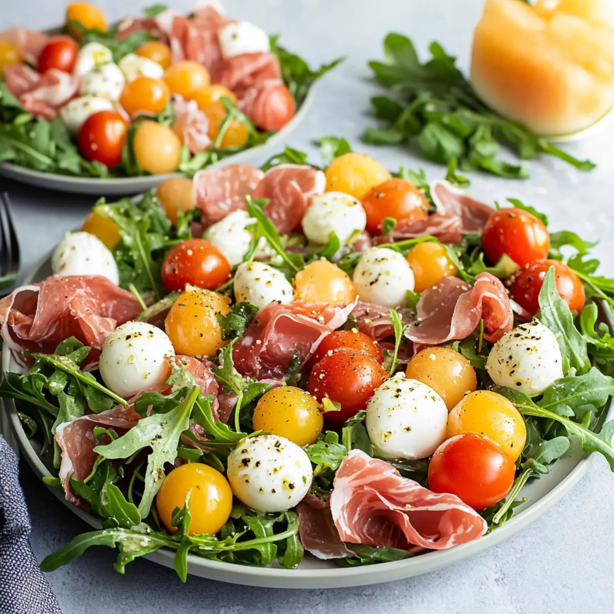 Delightful Prosciutto and Melon Caprese Salad for Summer Bliss