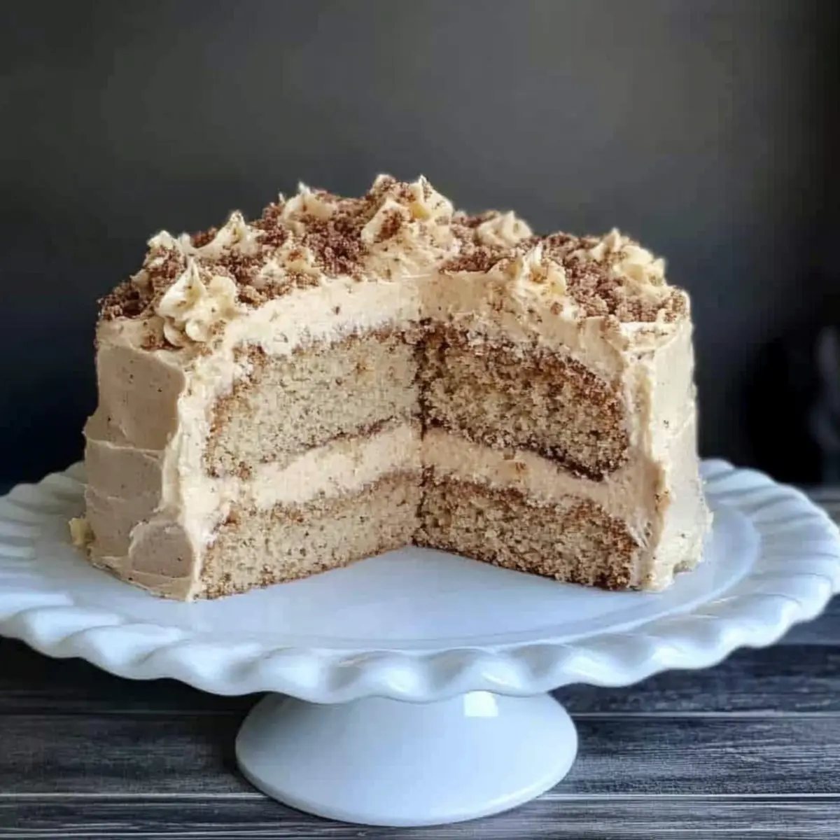 Moist Banana Toffee Cake with Irresistible Browned Butter Frosting
