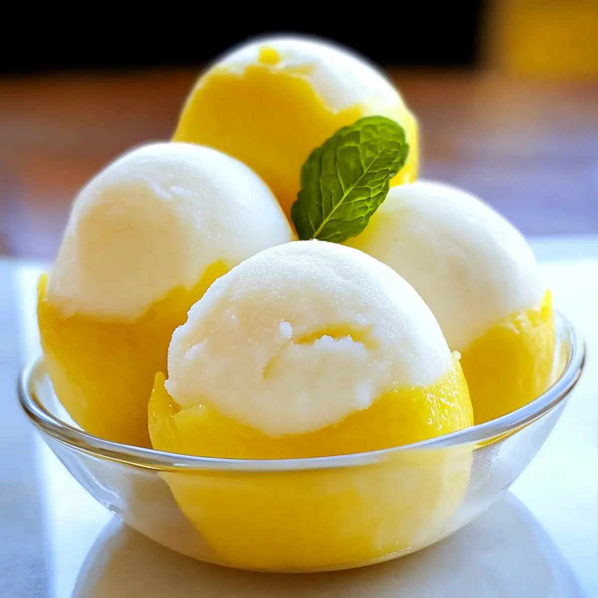 Delicious Lemon Sorbet Recipe – Refreshing 3-Ingredient Treat