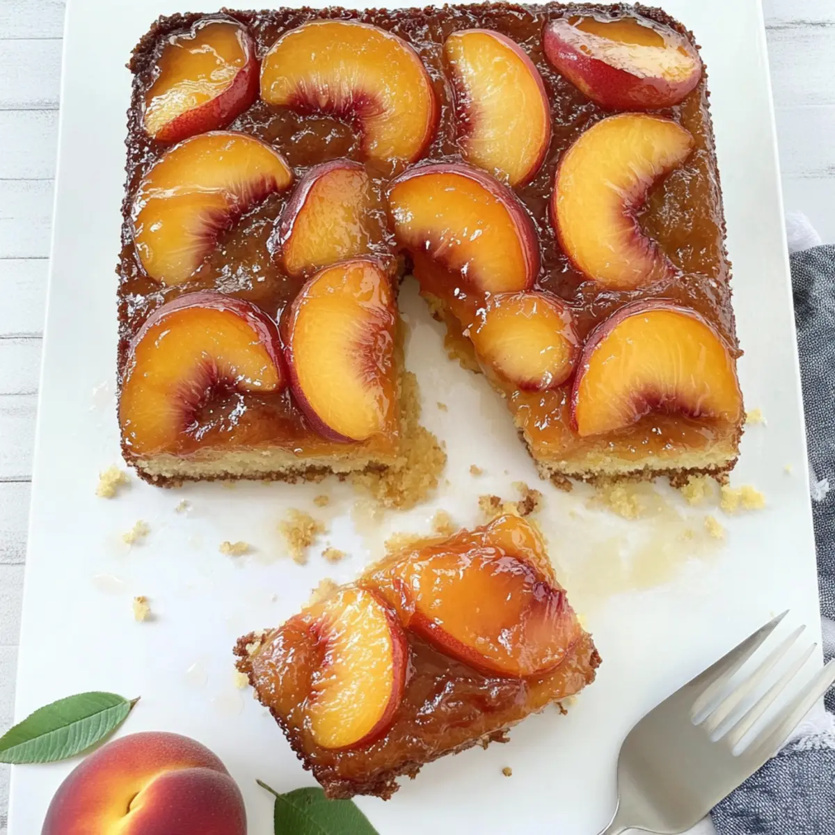 Moist Peach Upside-Down Cake That Will Steal Your Heart
