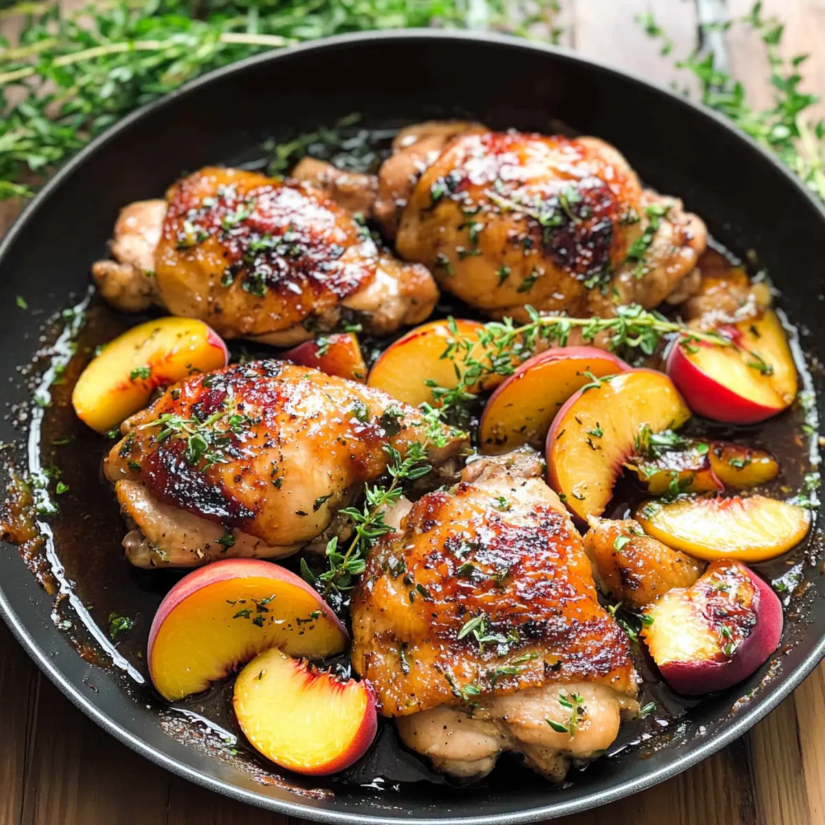 Delicious Chicken with Peaches: Quick One-Pan Summer Delight