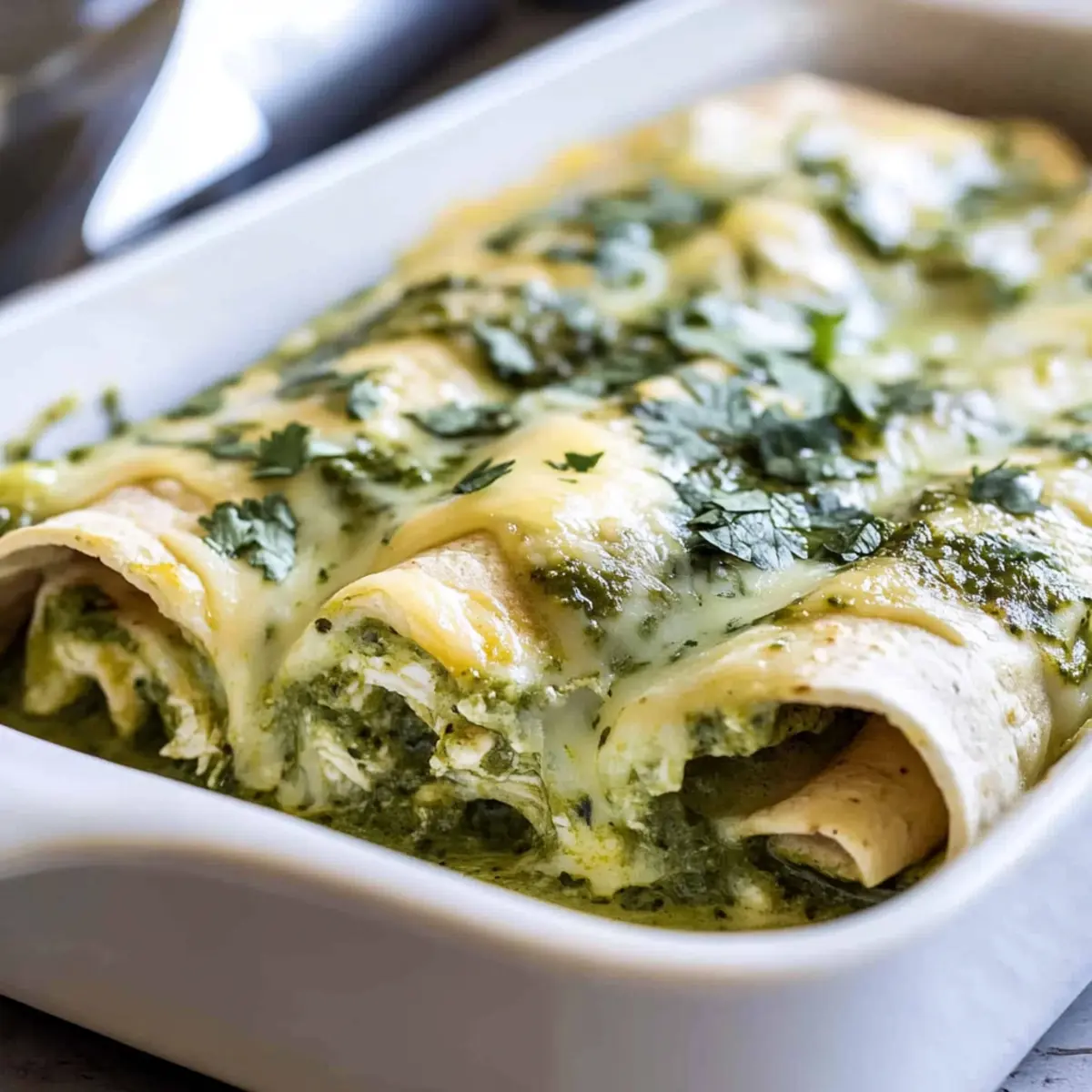 Creamy Poblano Chicken Enchiladas for Easy Weeknight Dinners