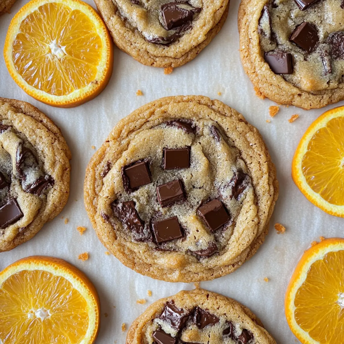Orange Dark Chocolate Chunk Cookies for a Zesty Indulgence