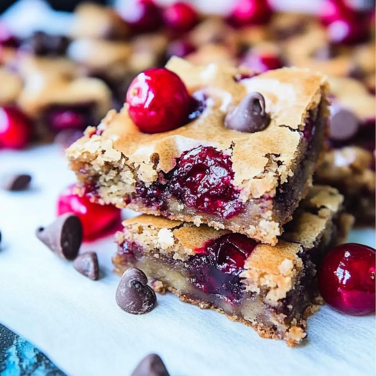 Chocolate Chip Cherry Bars That Burst with Flavor and Joy