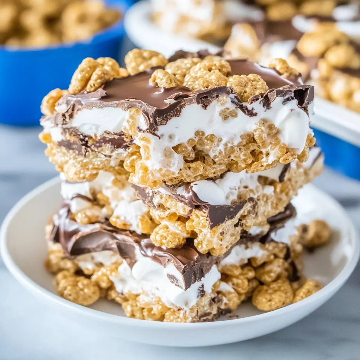 S’mores Rice Krispie Treats: A Gooey Campfire Classic Restyled