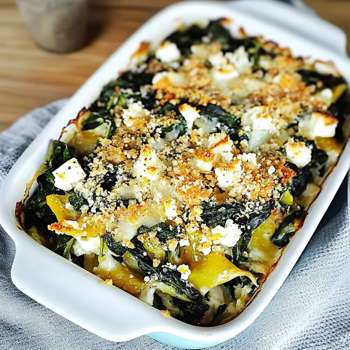 Delicious Baked Zucchini Spinach and Feta Casserole Bliss