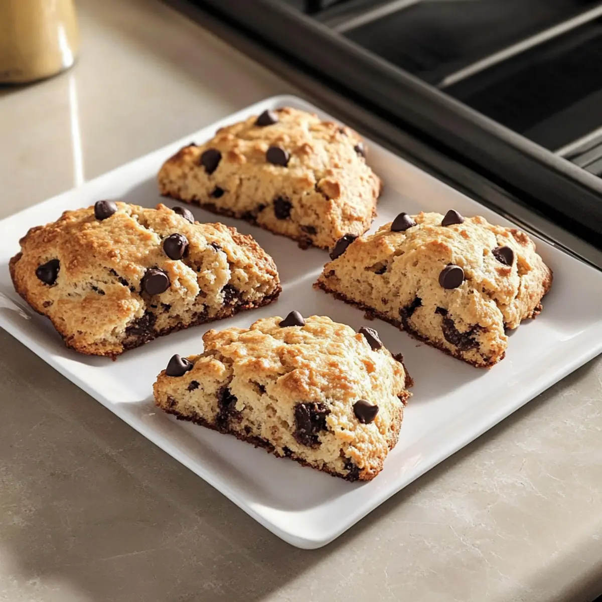 Fluffy Banana Chocolate Chip Scones for a Cozy Breakfast Delight