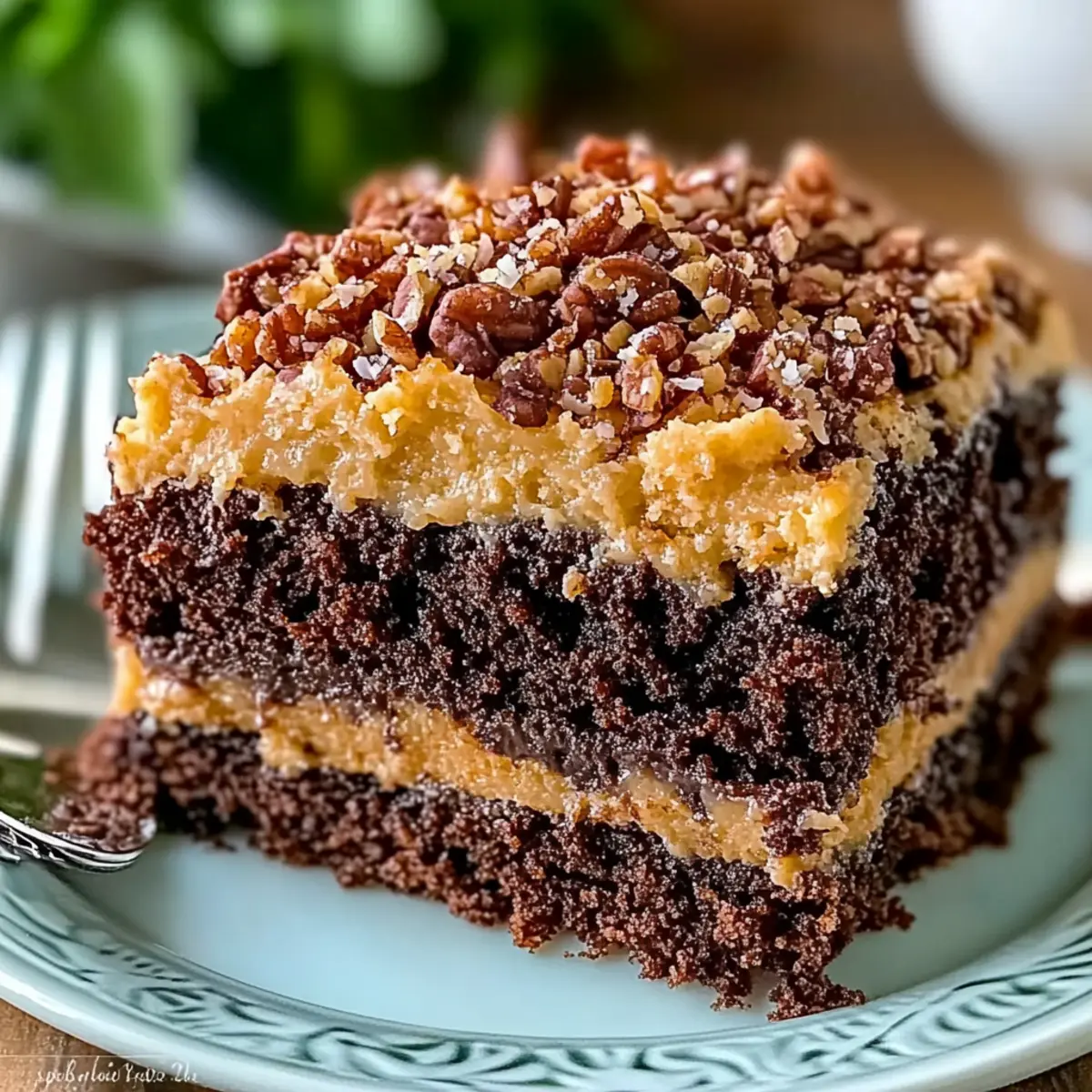 German Chocolate Cake with Nostalgic Coconut Frosting