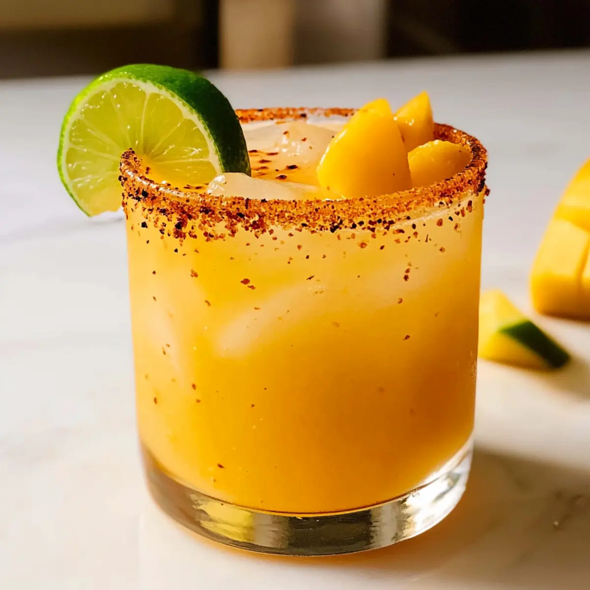 Hot Honey Spicy Mango Margarita for Summer Sippin’ Fun