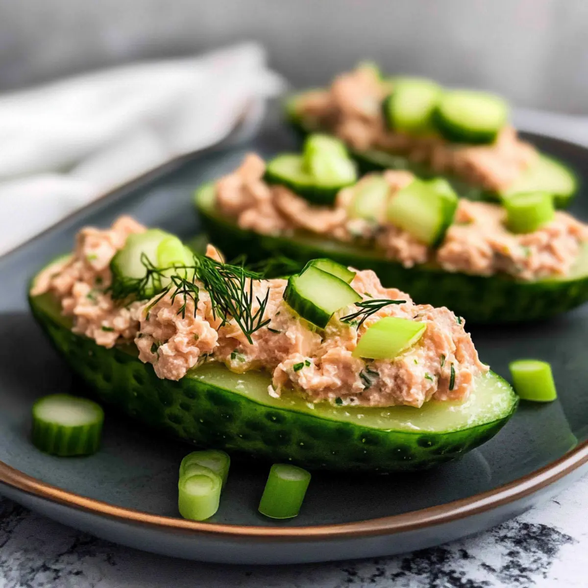 Tuna Cucumber Boats: A Creamy Low-Carb Delight You’ll Love