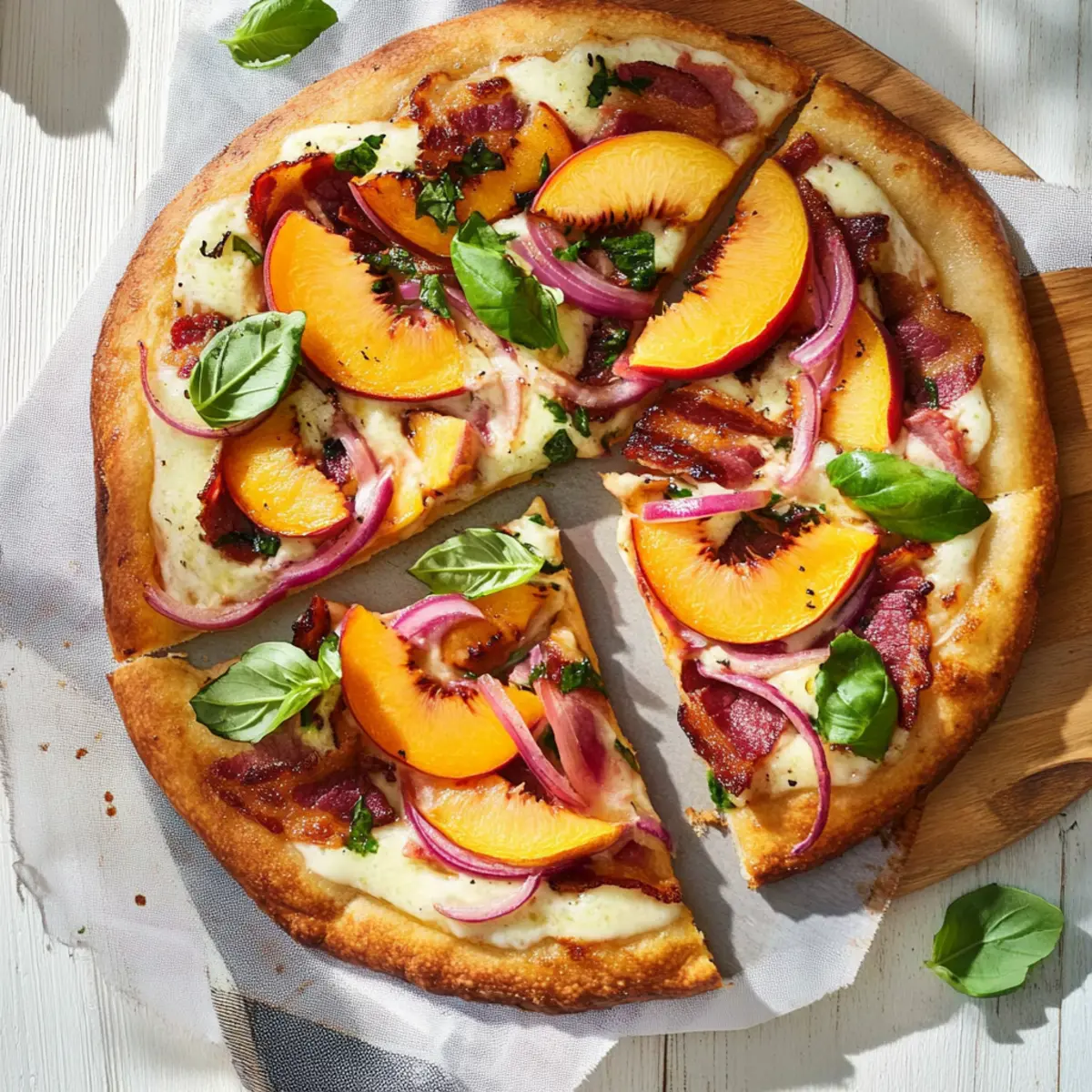 Peach-and-Bacon Pizza: A Fresh and Flavorful Summer Delight